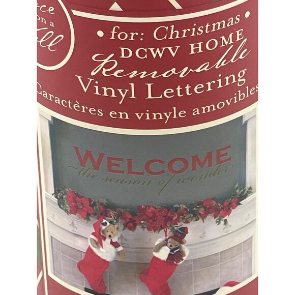 dcwv home welcome the season of wonder vinyl lettering decor Christmas READ used - Picture 4 of 8
